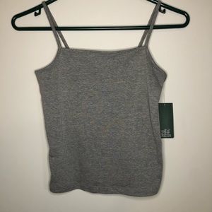 Gray Tank Top Crop Top